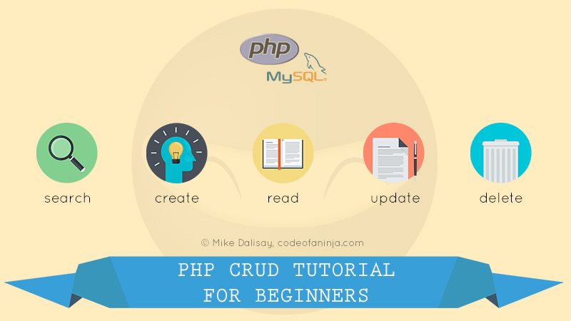 php and mysql crud tutorial for beginners