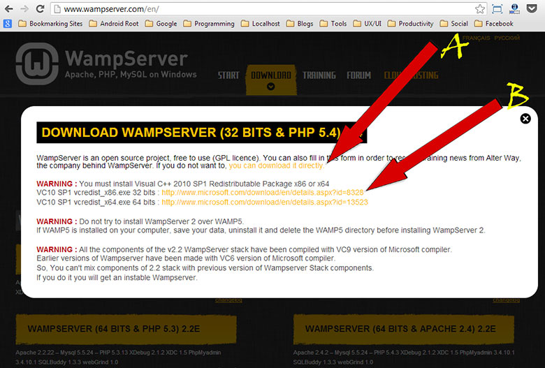 download-wamp-server-warning