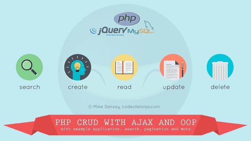PHP CRUD with AJAX and OOP – Step By Step Tutorial